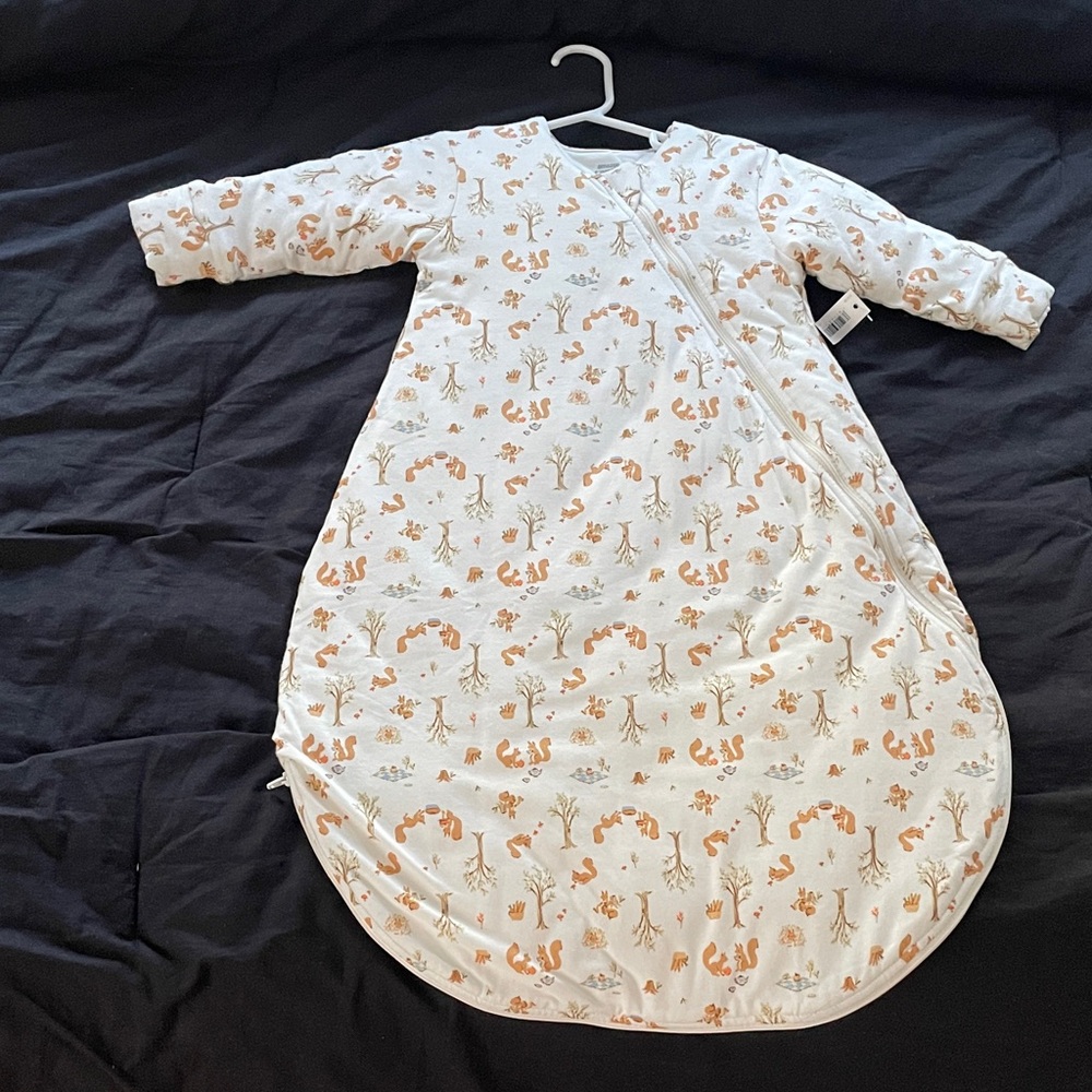 Amazon Essentials White and woodland print baby Sleep Sack